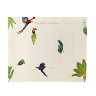 Planner Permanente Bloco Cicero 24,5x20,3cm Semanal Pássaros
