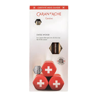 Kit 3 Lápis Grafite Swisswood Hb + Borracha e Apontador