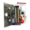 Kit 3 Lápis Grafite Swisswood Hb + Borracha e Apontador