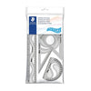 Estojo de Régua Staedtler Geométrico Ultraflex com 04 Unidades