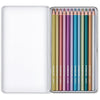 Estojo em Lata de Lápis de Cor Staedtler com 12 Cores Design Journey Metalizado