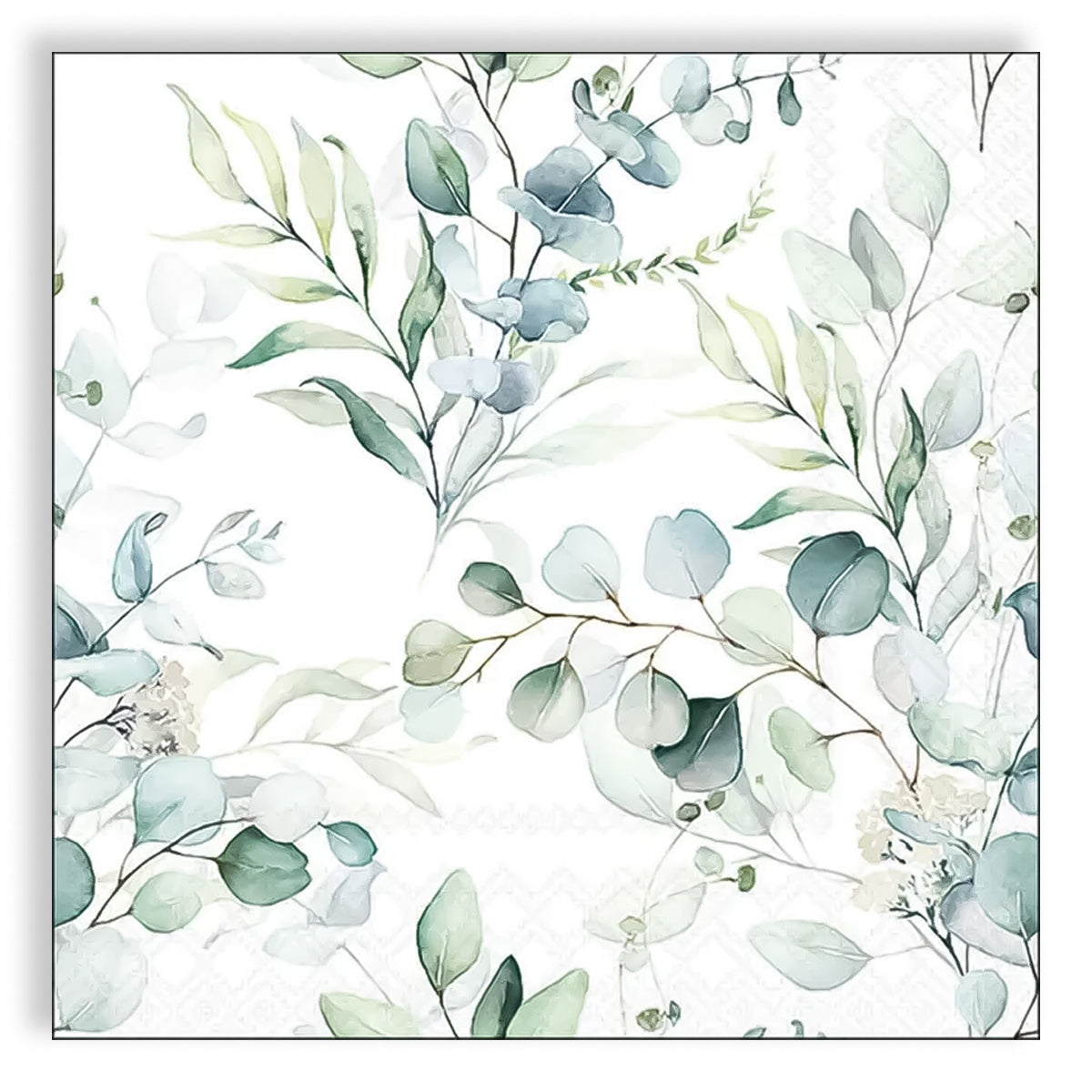 Guardanapo para Decoupage Ambiente 33x33cm com 20 Unidades - Eucalipto