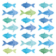 Guardanapo para Decoupage Ambiente 33x33cm com 20 Unidades - Aquarela Peixes