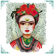 Guardanapo para Decoupage Ambiente 33x33cm com 20 Unidades - Frida Kahlo e Rosas