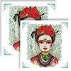 Guardanapo para Decoupage Ambiente 33x33cm com 20 Unidades - Frida Kahlo e Rosas
