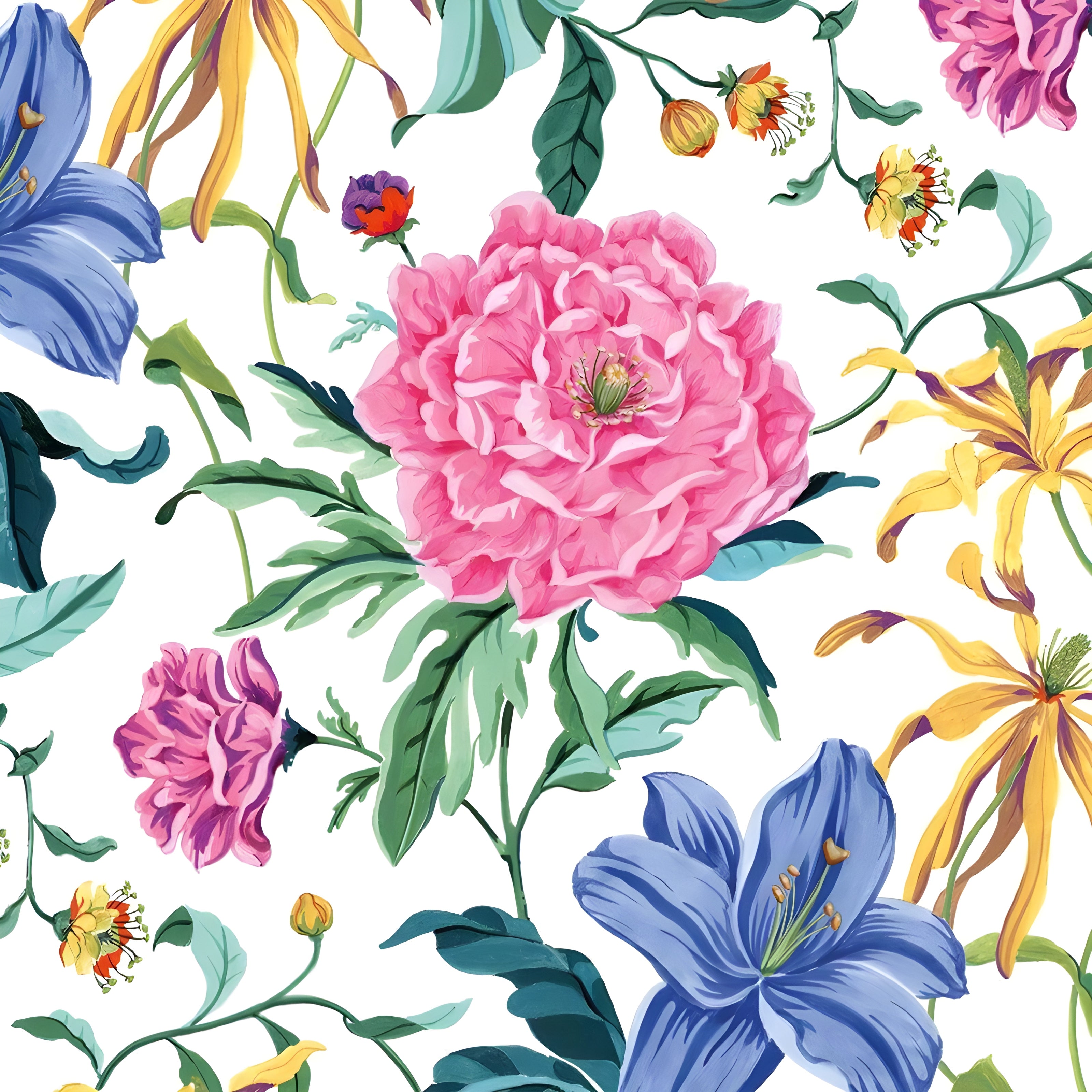 Guardanapo para Decoupage Ambiente 33x33cm com 20 Unidades - Peonia