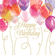 Guardanapo para Decoupage Ambiente 33x33cm com 20 Unidades - Birthday Balloons