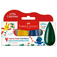 Estojo Giz de Cera Ergonômico Pião com 4 Cores - Faber-castell 121717