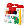 Estojo Giz de Cera Ergonômico Foguete com 6 Cores - Faber-castell 121718