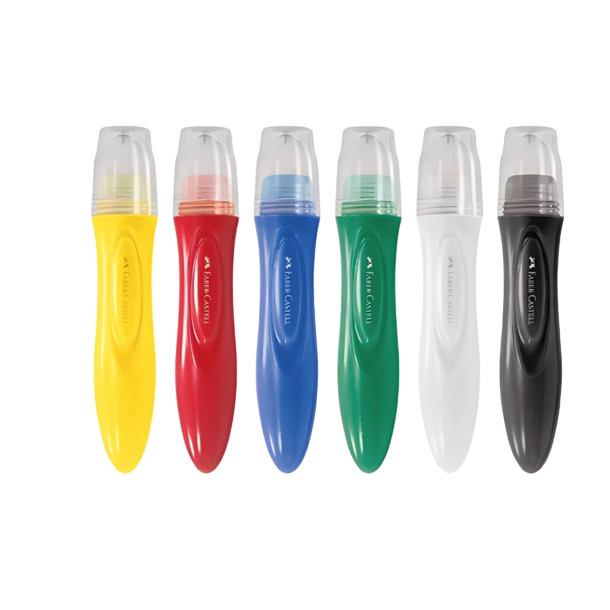 Estojo Tinta Guache com Pincel Jumbo Lavável 24 Ml 6 Cores - Faber-castell 164004