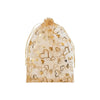 Saco Organza Estampado 20x30 Cm Dourado com 12 Unidades - Make+