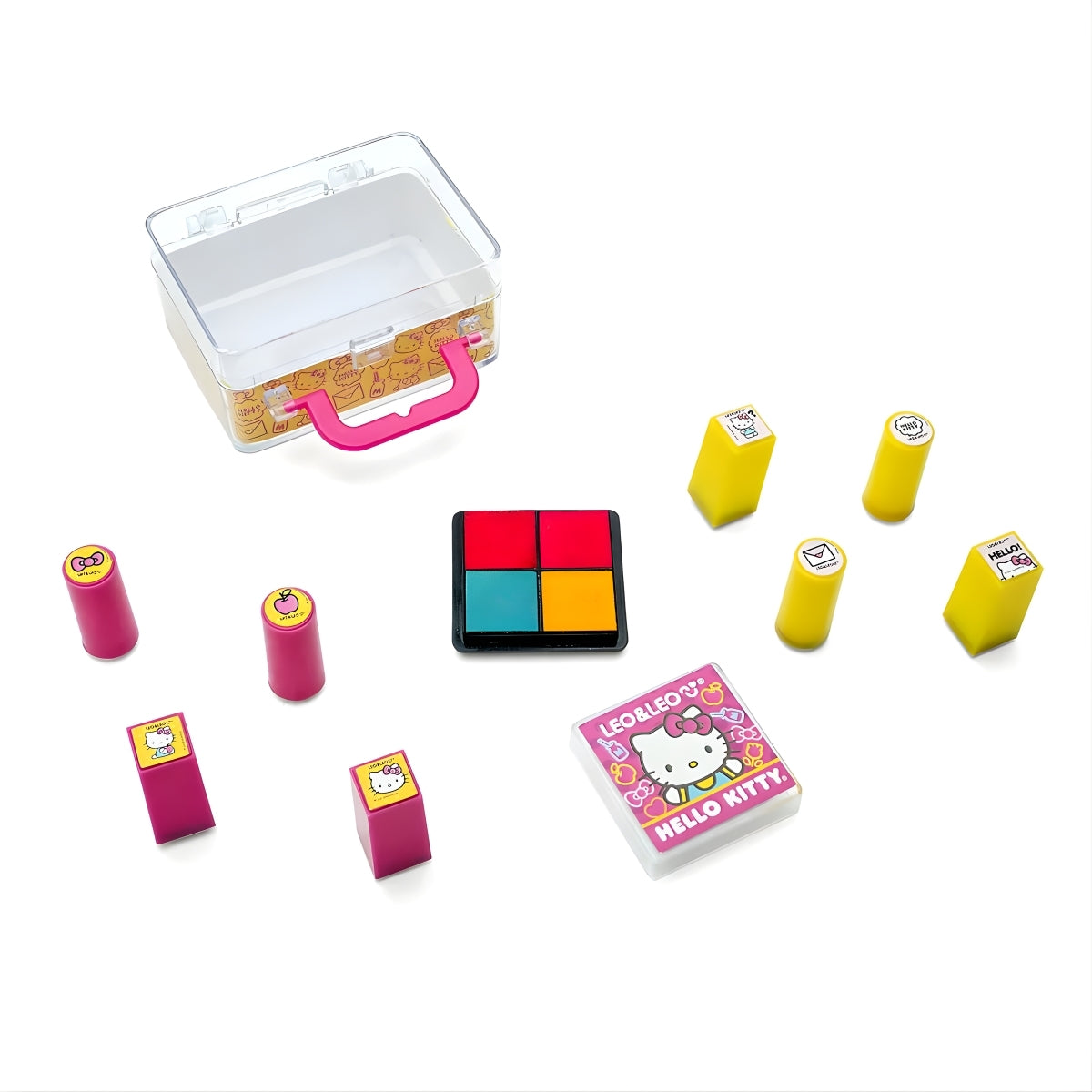 Kit 8 Carimbos Hello Kitty Maleta + Almofada - Leo & Leo 92097