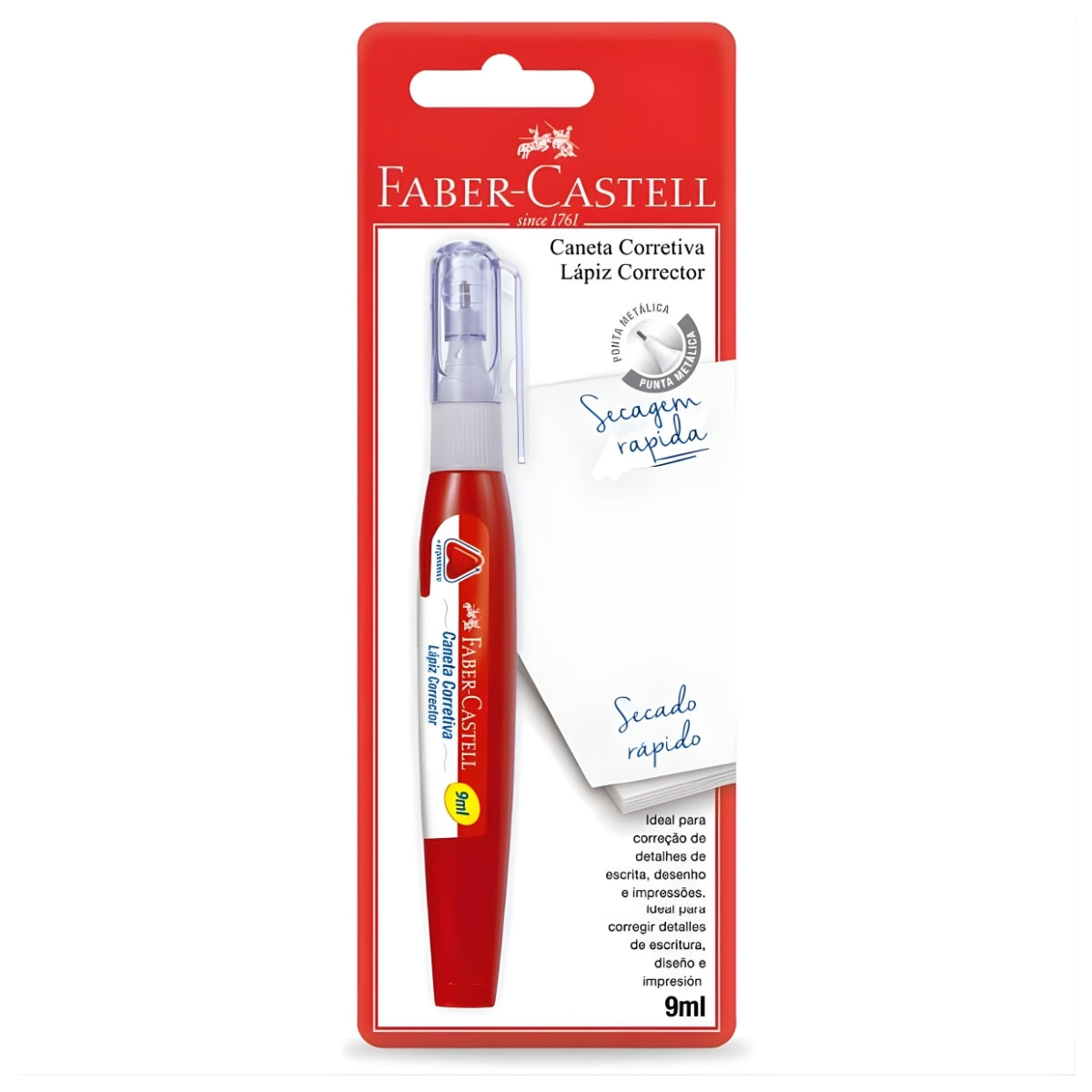 Caneta Corretiva 9ml - Faber-castell Of/cc9ml