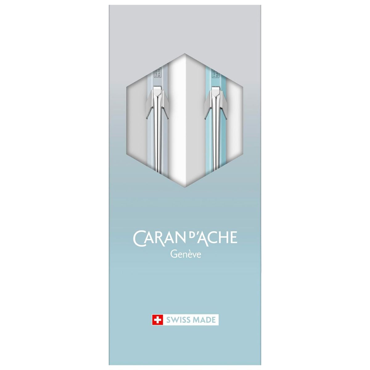 Kit Caran D'ache Caneta e Lapiseira Blue Lagoon