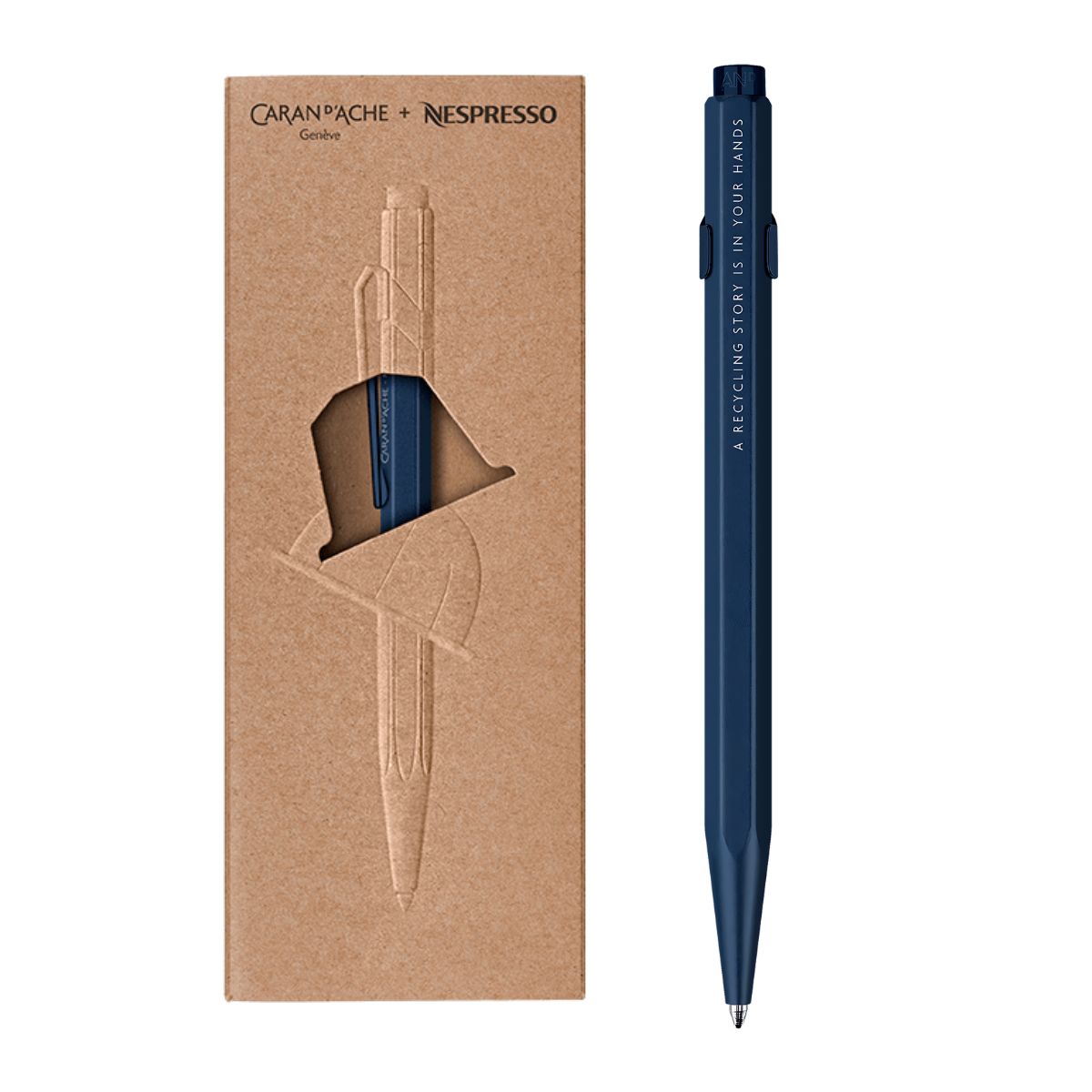 Caneta Esferográfica 849 Caran D'ache Nespresso Azul Edição Especial