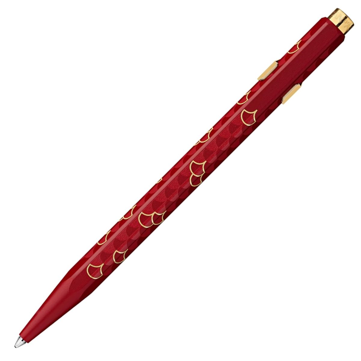Caneta Esferográfica 849 Caran D'ache Dragon Burgundy com Estojo de Lata