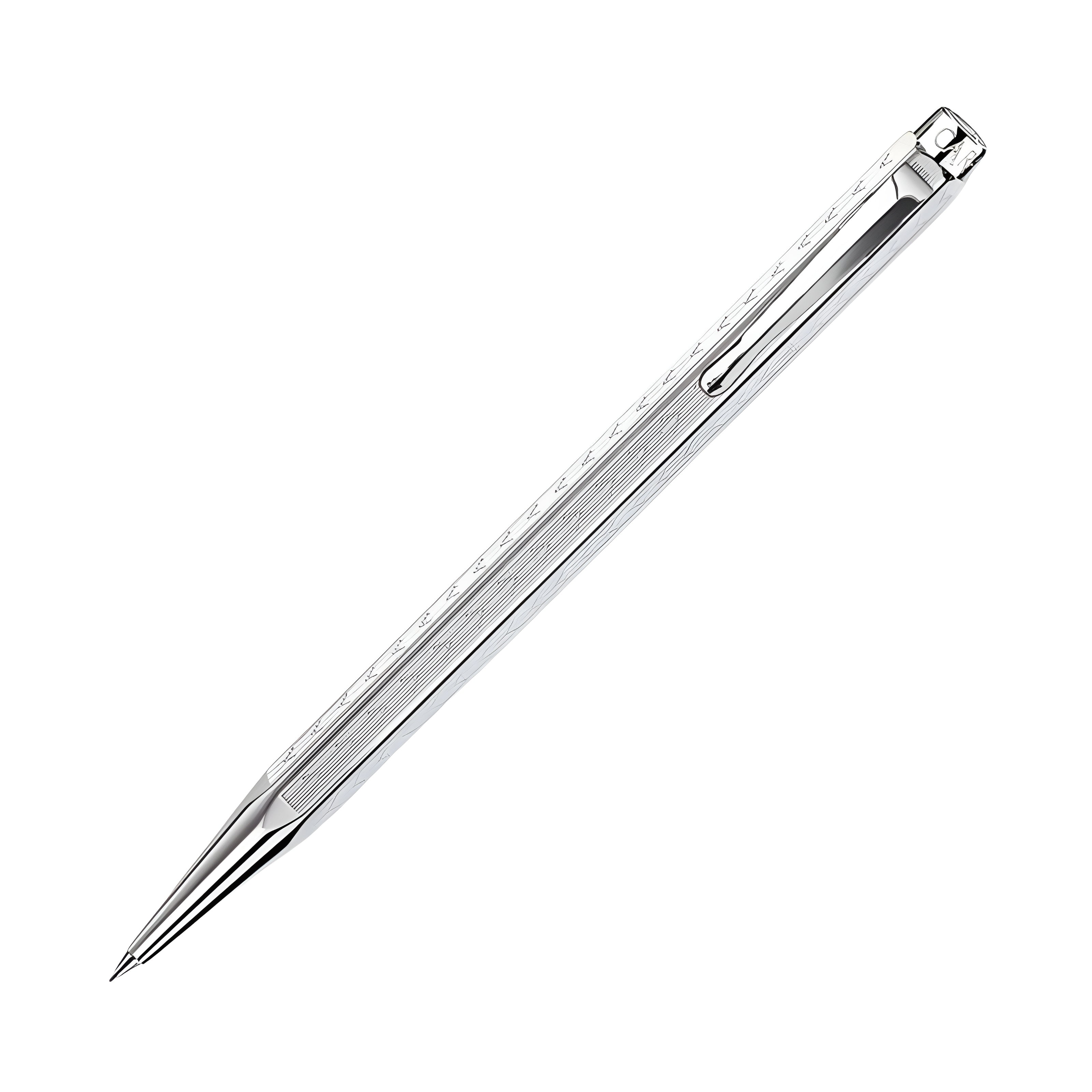Lapiseira Caran D'ache Ecridor 0.7Mm Acabamento em Paladio Chevron