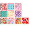 Papel Dobrável Origami 300 Folhas Tokuyo Washi Chiyogami 7,5x7,5cm - 018034 - Miwa
