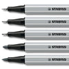 Estojo de Caneta Multiuso Creative Tips Arty Graduado Stabilo com 10 Unidades Cinza e Preto