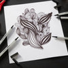 Estojo de Caneta Multiuso Creative Tips Arty Graduado Stabilo com 10 Unidades Cinza e Preto