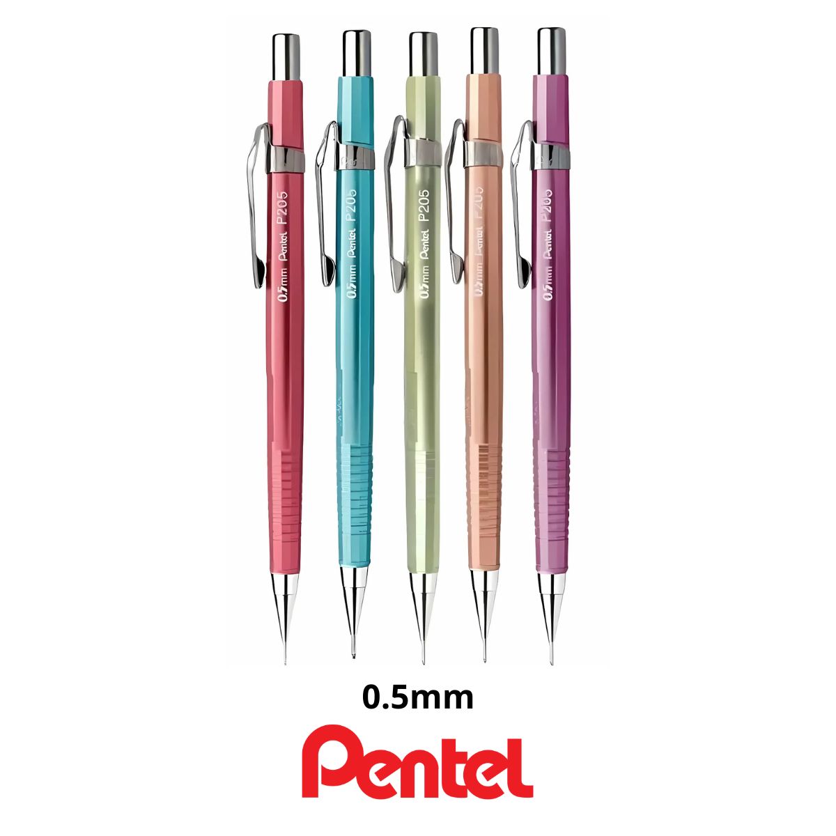 Lapiseira Sharp P200 Pentel Metallic 0.5mm
