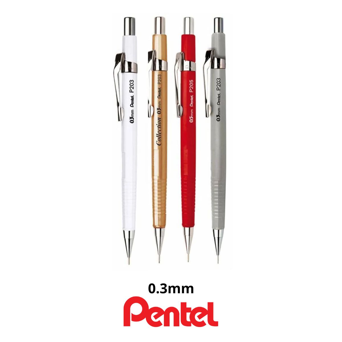 Lapiseira Sharp P200 Pentel Colors 0.3mm