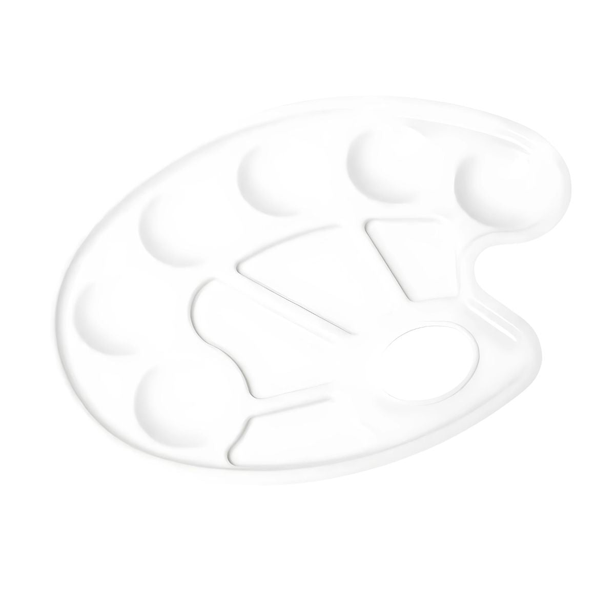 Paleta Plástica Oval 17,0 X 23,5cm 10 Cavidades