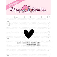 Mini Carimbo Especial Coraçãozinho para Artesanato e Scrapbook - Lilipop