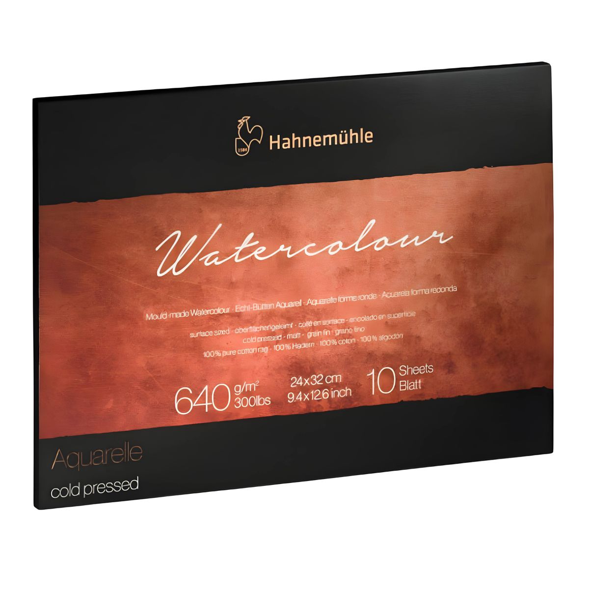 Bloco de Papel para Aquarela Hahnemühle The Collection 640g/m² Textura Fina com 10 Folhas
