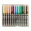 Estojo Marcador Acrylic Paint Brush com 12 Cores Pastéis - Molin