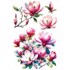 Transfer de Imagem Small Magnolias 9,8x15cm para Artesanato e Decoração Tis-015 - Litoarte