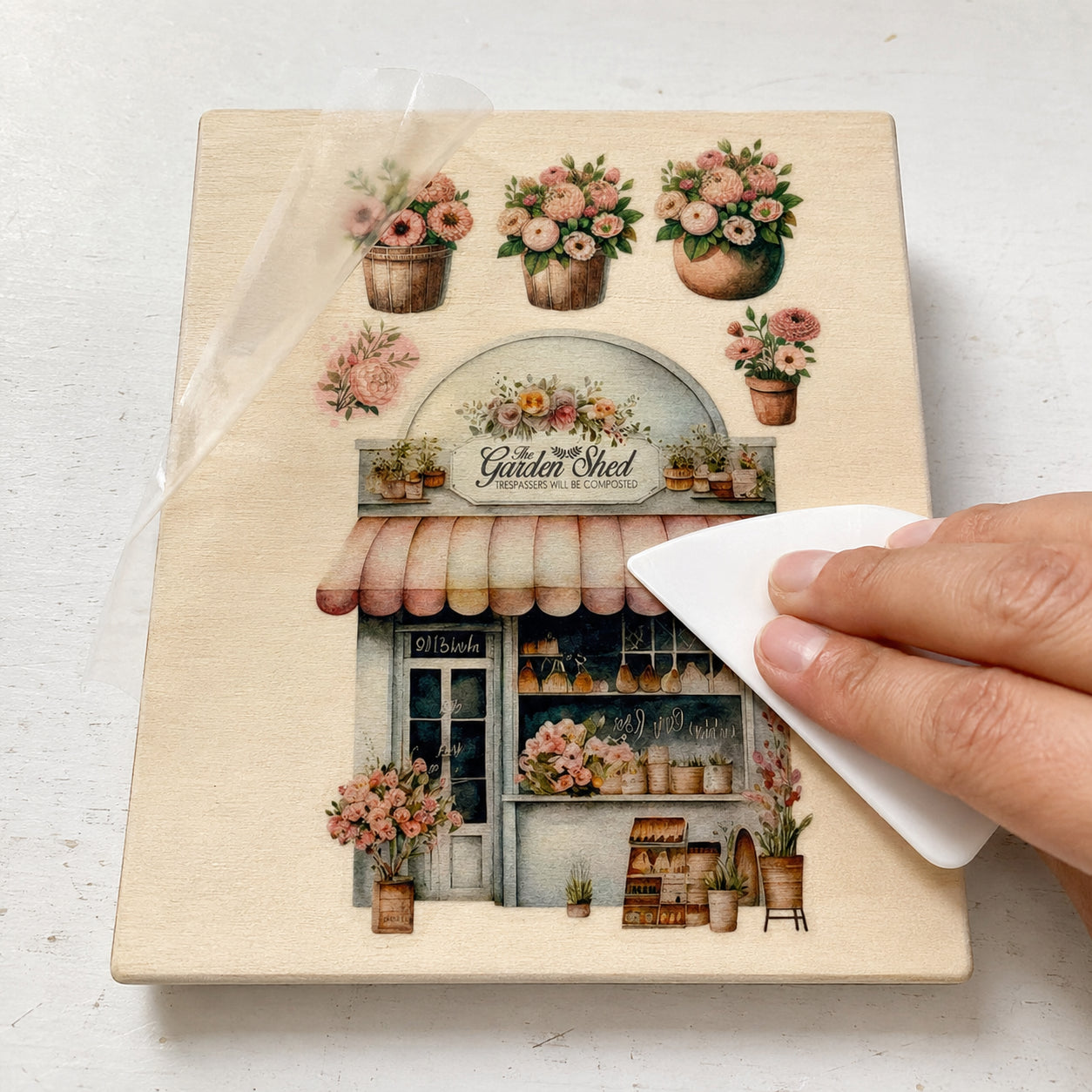 Transfer de Imagem Small Floricultura 9,8x15cm para Artesanato e Decoração Tis-013 - Litoarte