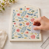 Estampa Adesiva Flores Coloridas Costura 1 32x45cm para Artesanato e Scrapbook Esta-010 - Litoarte