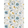 Estampa Adesiva Flores Azuis e Amarela Costura 32x45cm para Artesanato e Scrapbook Esta-012 - Litoarte