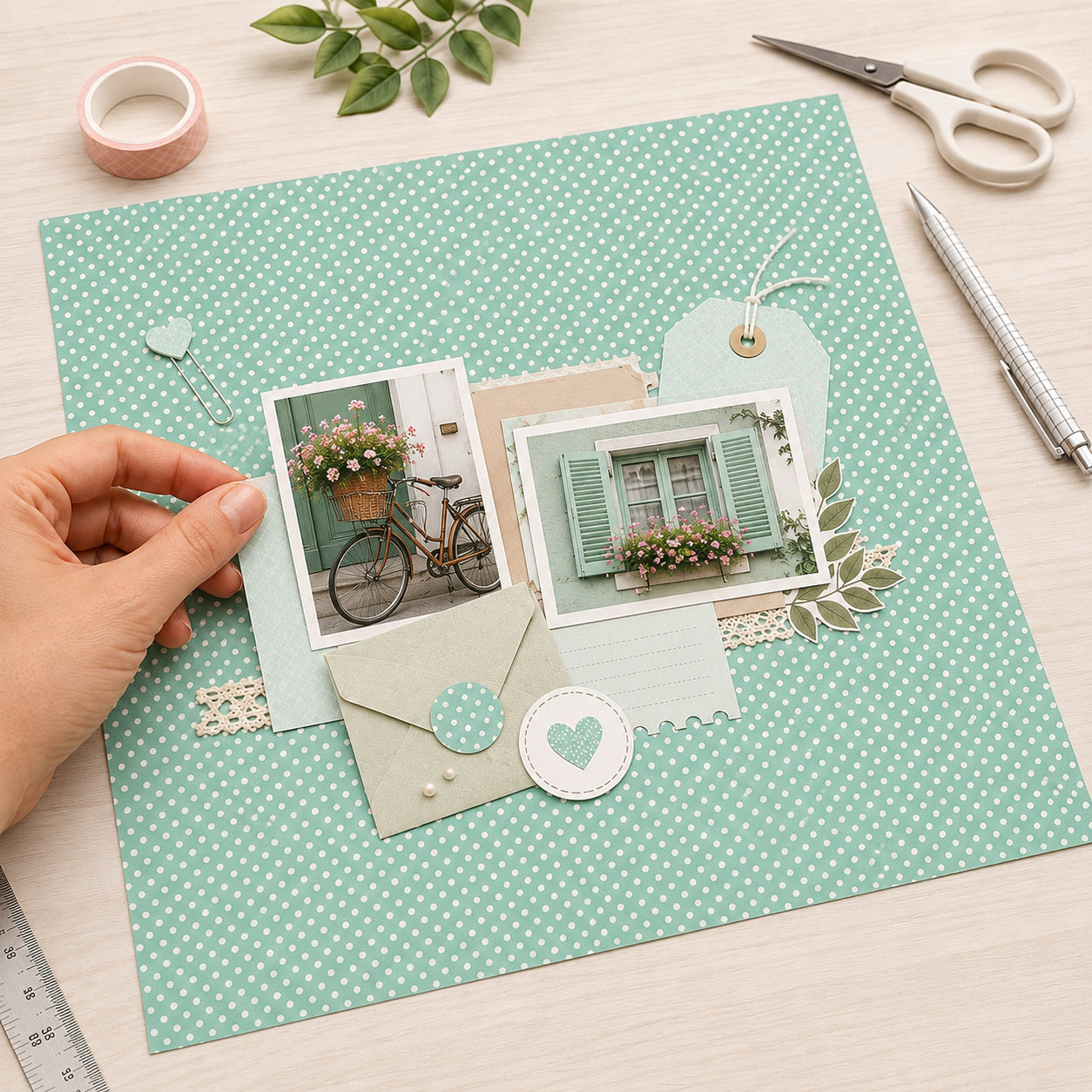 Planner Semanal Cachorrinhos 22 P 30,5x30,5cm para Scrapbook e Papelaria Criativa Se-004 - Litoarte