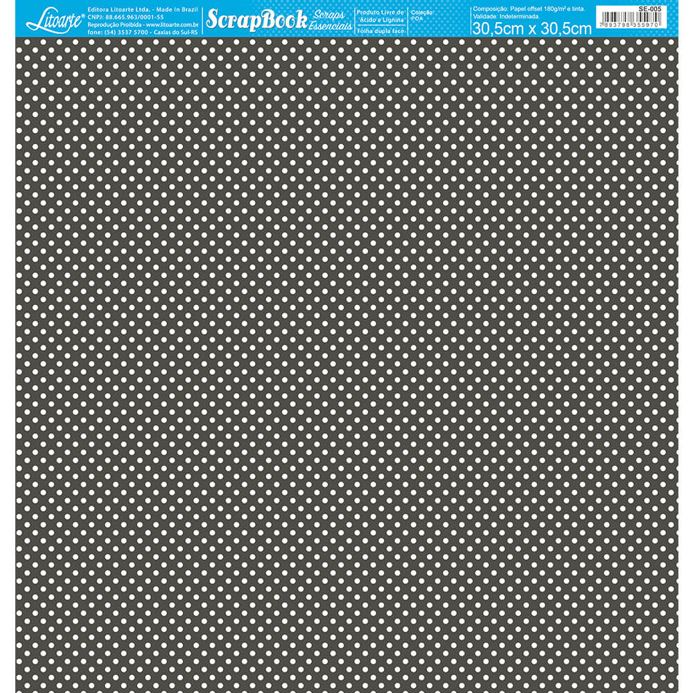 Planner Semanal Joaninha 22 P 30,5x30,5cm para Scrapbook e Papelaria Criativa Se-005 - Litoarte
