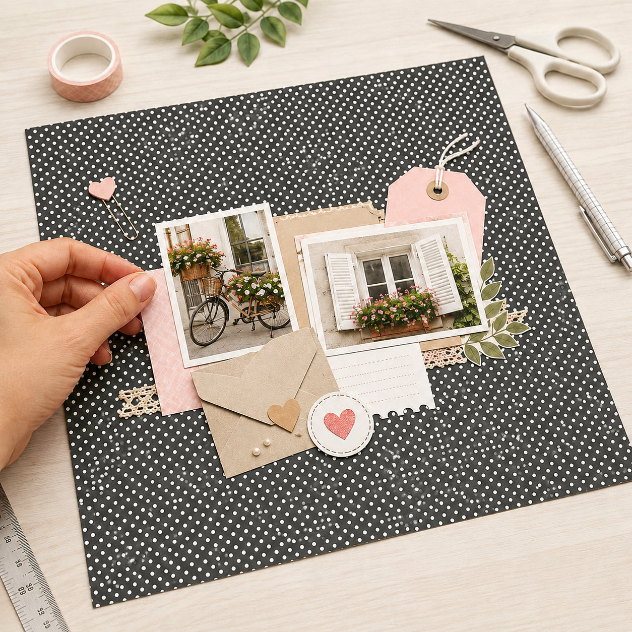 Planner Semanal Joaninha 22 P 30,5x30,5cm para Scrapbook e Papelaria Criativa Se-005 - Litoarte
