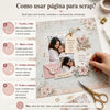 Planner Semanal Neutro 22 P 30,5x30,5cm para Scrapbook e Papelaria Criativa Se-010 - Litoarte
