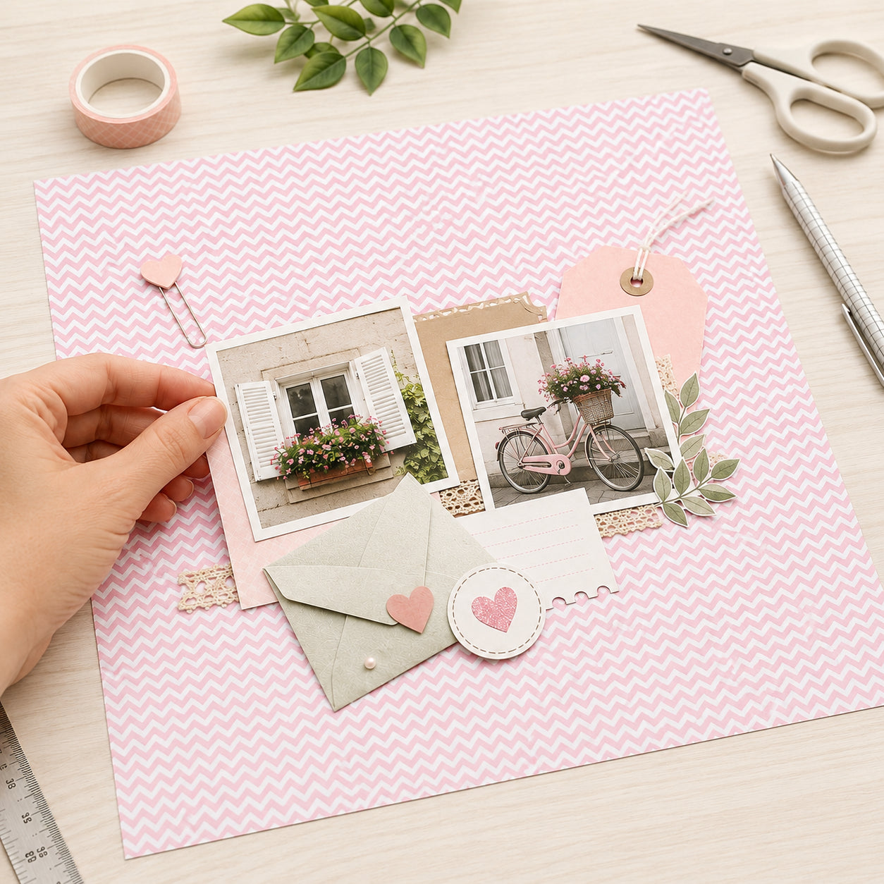 Planner Semanal Couro 22 P 30,5x30,5cm para Scrapbook e Papelaria Criativa Se-011 - Litoarte