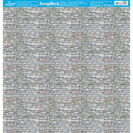 Scraps Essenciais Coleção Portas e Janelas Pedras 30 5 X 30 5 Cm 30,5x30,5cm para Scrapbook e Papelaria Criativa Se-031 - Litoarte