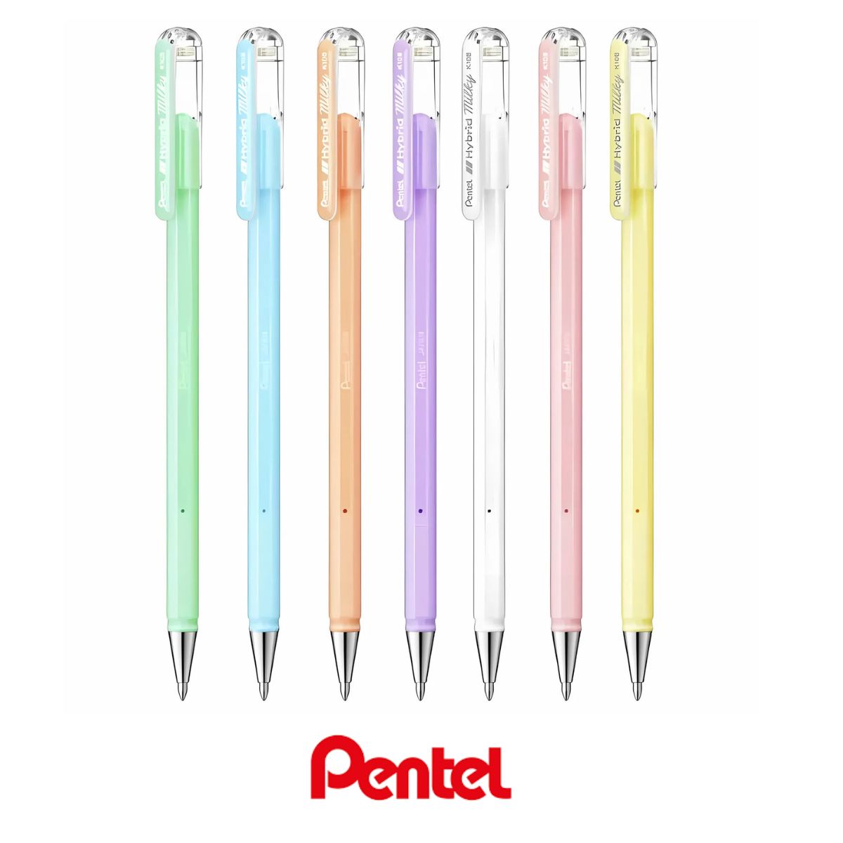Caneta Gel Hybrid Milky Pastel Pentel 0.8mm - K108