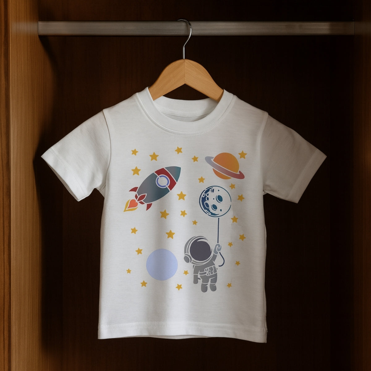Stencil Opa 20x25cm - Infantil Astronauta  - 3523