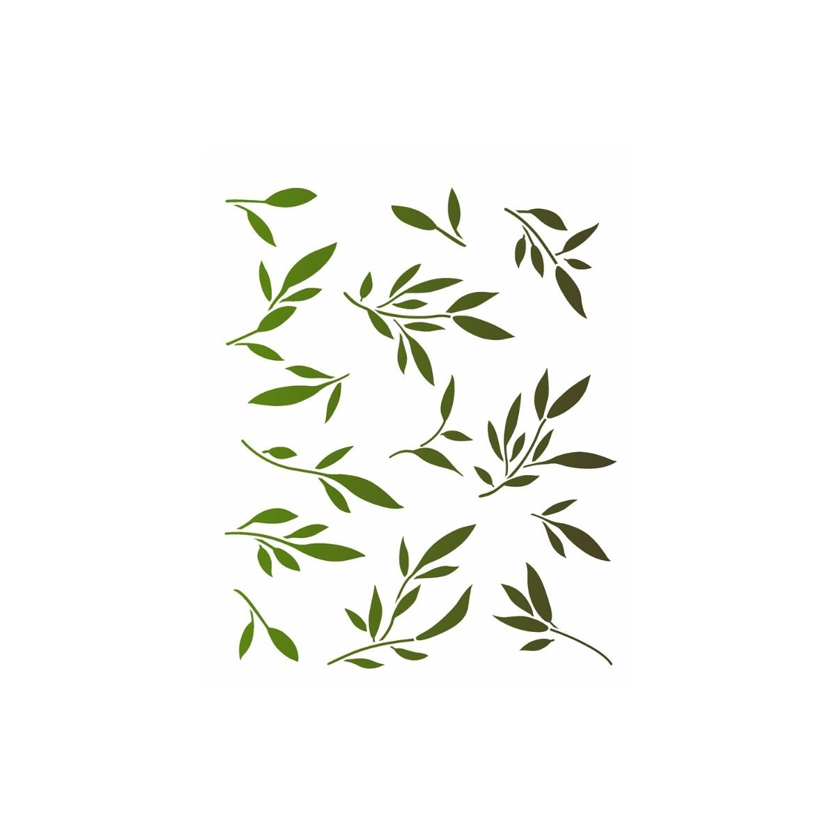 Stencil Opa 20x25cm - Folhas Vi  - 3521