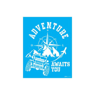 Stencil Opa 20x25cm - Viagem Adventure  - 3528