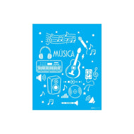 Stencil Opa 20x25cm - Estamparia Música  - 3515