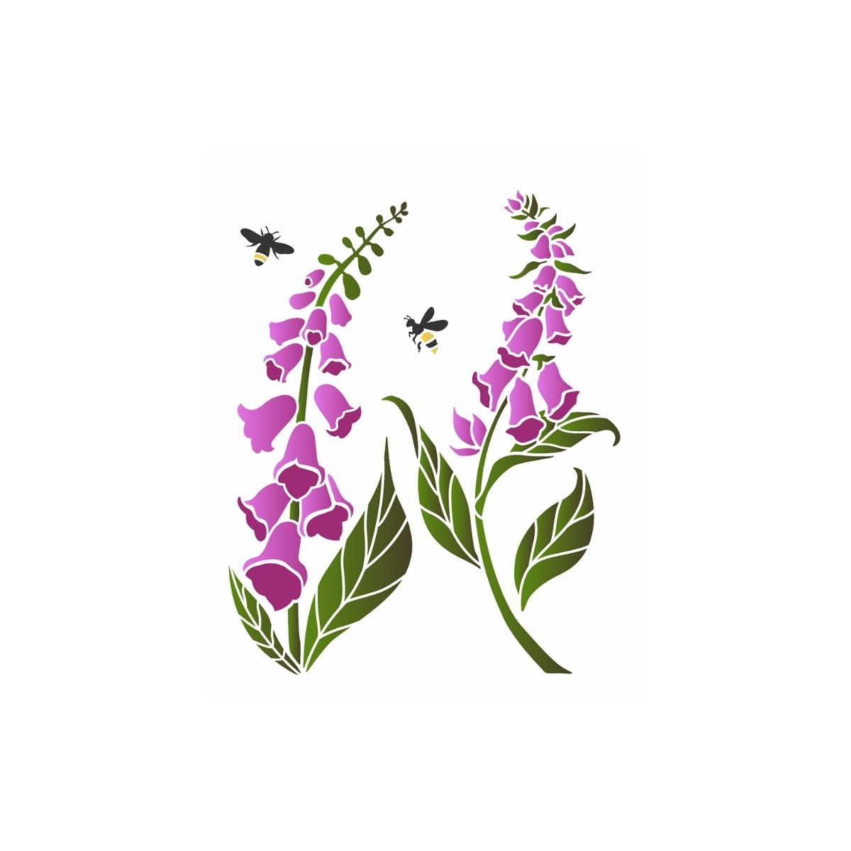 Stencil Opa 20x25cm - Flor Dedaleira  - 3520