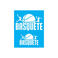 Stencil Opa 20x25cm - Esporte Basquete  - 3516