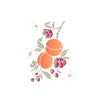 Stencil Opa 20x25cm - Frutas Pêssegos e Flores  - 3522