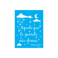 Stencil Opa 15x20cm - Estamparia Frase Aquele Que Te Guarda - 3512