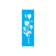 Stencil Opa 10x30cm - Flores Lisianthus  - 3507